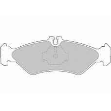 FD6676A NECTO Комплект тормозных колодок, дисковый тормоз