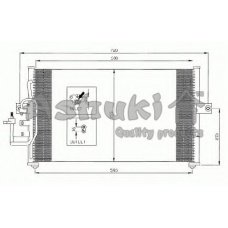 Y550-56 ASHUKI Конденсатор, кондиционер