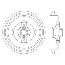 63913 PAGID Тормозной барабан