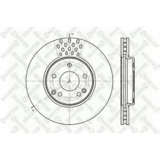 6020-3341V-SX STELLOX Тормозной диск