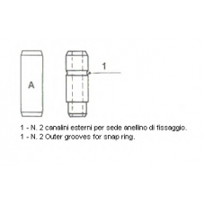 01-1276 METELLI Направляющая втулка клапана