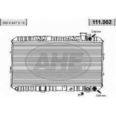 111.002 AHE Радиатор, охлаждение двигателя