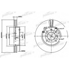 PBD7092A PATRON Тормозной диск