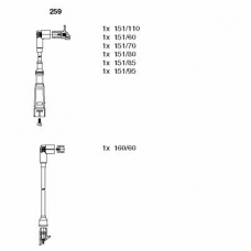 259 BREMI Комплект проводов зажигания