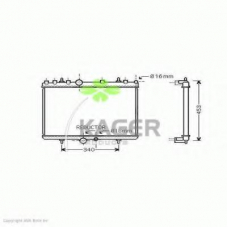 31-1453 KAGER Радиатор, охлаждение двигателя