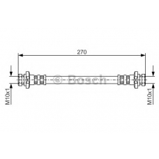 1 987 476 737 BOSCH Тормозной шланг