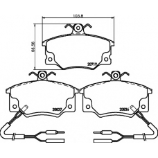 8DB 355 017-821 HELLA PAGID Комплект тормозных колодок, дисковый тормоз