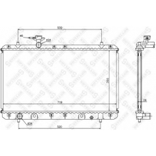 10-26253-SX STELLOX Радиатор, охлаждение двигателя