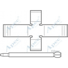 KIT247 APEC Комплектующие, тормозные колодки