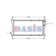 020220N AKS DASIS Радиатор, охлаждение двигателя
