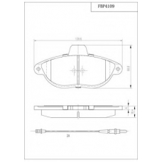 FBP4109 FI.BA Комплект тормозных колодок, дисковый тормоз