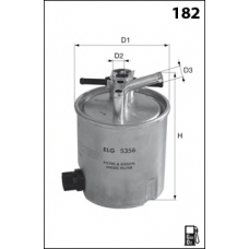 ELG5356 MECAFILTER Топливный фильтр