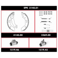 SPK 3140.01 WOKING Комплект тормозов, барабанный тормозной механизм