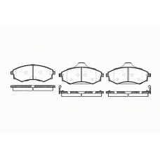 0318 82 KAWE Комплект тормозных колодок, дисковый тормоз