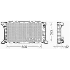 DRM10092 DENSO Радиатор, охлаждение двигателя