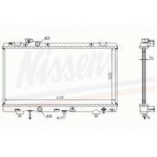 64704A NISSENS Радиатор, охлаждение двигателя