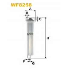 WF8258 WIX Топливный фильтр