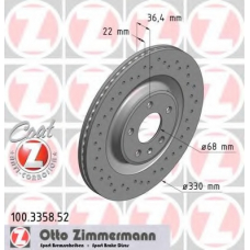 100.3358.52 ZIMMERMANN Тормозной диск