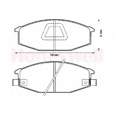 572315B BENDIX Комплект тормозных колодок, дисковый тормоз