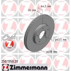 250.1350.20 ZIMMERMANN Тормозной диск