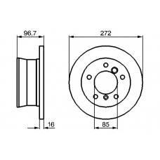 0 986 479 074 BOSCH Тормозной диск