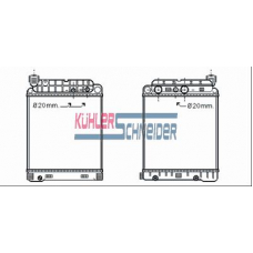 0400081 KUHLER SCHNEIDER Радиатор, охлаждение двигател