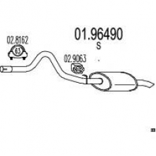 01.96490 MTS Глушитель выхлопных газов конечный