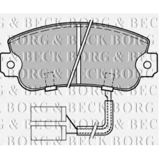 BBP1023 BORG & BECK Комплект тормозных колодок, дисковый тормоз