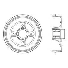 BAD9088.31 OPEN PARTS Тормозной барабан