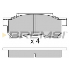 BP2292 BREMSI Комплект тормозных колодок, дисковый тормоз