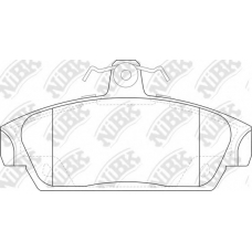 PN0263 NiBK Комплект тормозных колодок, дисковый тормоз