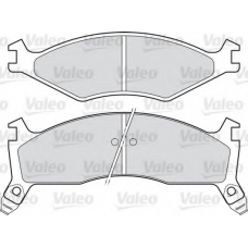 598838 VALEO Комплект тормозных колодок, дисковый тормоз