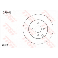 DF7977 TRW Тормозной диск