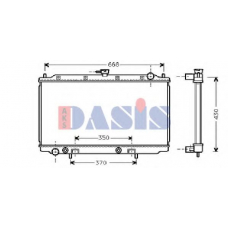 070002N AKS DASIS Радиатор, охлаждение двигателя