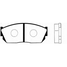 J PA-381AF JAPANPARTS Комплект тормозных колодок, дисковый тормоз