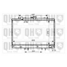 QER2436 QUINTON HAZELL Радиатор, охлаждение двигателя