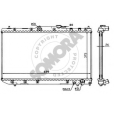 311744 SOMORA Радиатор, охлаждение двигателя