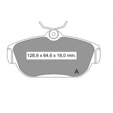 835850 Vema Комплект тормозных колодок, дисковый тормоз