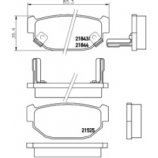 8DB 355 016-481 HELLA PAGID Комплект тормозных колодок, дисковый тормоз