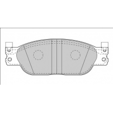 FD7534A NECTO Комплект тормозных колодок, дисковый тормоз