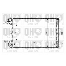 QER2387 QUINTON HAZELL Радиатор, охлаждение двигателя