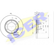 78BD7000-2 ICER Тормозной диск