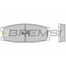 BP2434 BREMSI Комплект тормозных колодок, дисковый тормоз