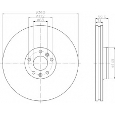 8DD 355 109-851 HELLA Тормозной диск