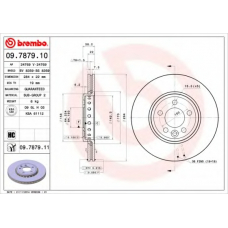 09.7879.11 BREMBO Тормозной диск