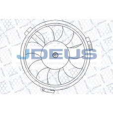 EV010161 JDEUS Вентилятор, охлаждение двигателя