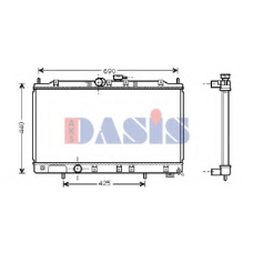 140047N AKS DASIS Радиатор, охлаждение двигателя