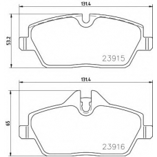 T2398 PAGID Комплект тормозных колодок, дисковый тормоз