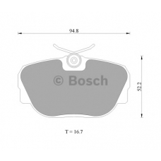 0 986 AB4 428 BOSCH Комплект тормозных колодок, дисковый тормоз