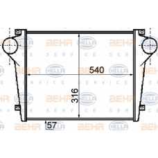 8ML 376 755-781 HELLA Интеркулер